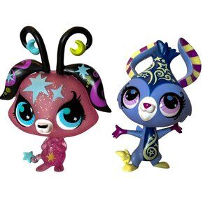 LPS Moonlite Fairies Moon Sparkle And Moon Glow